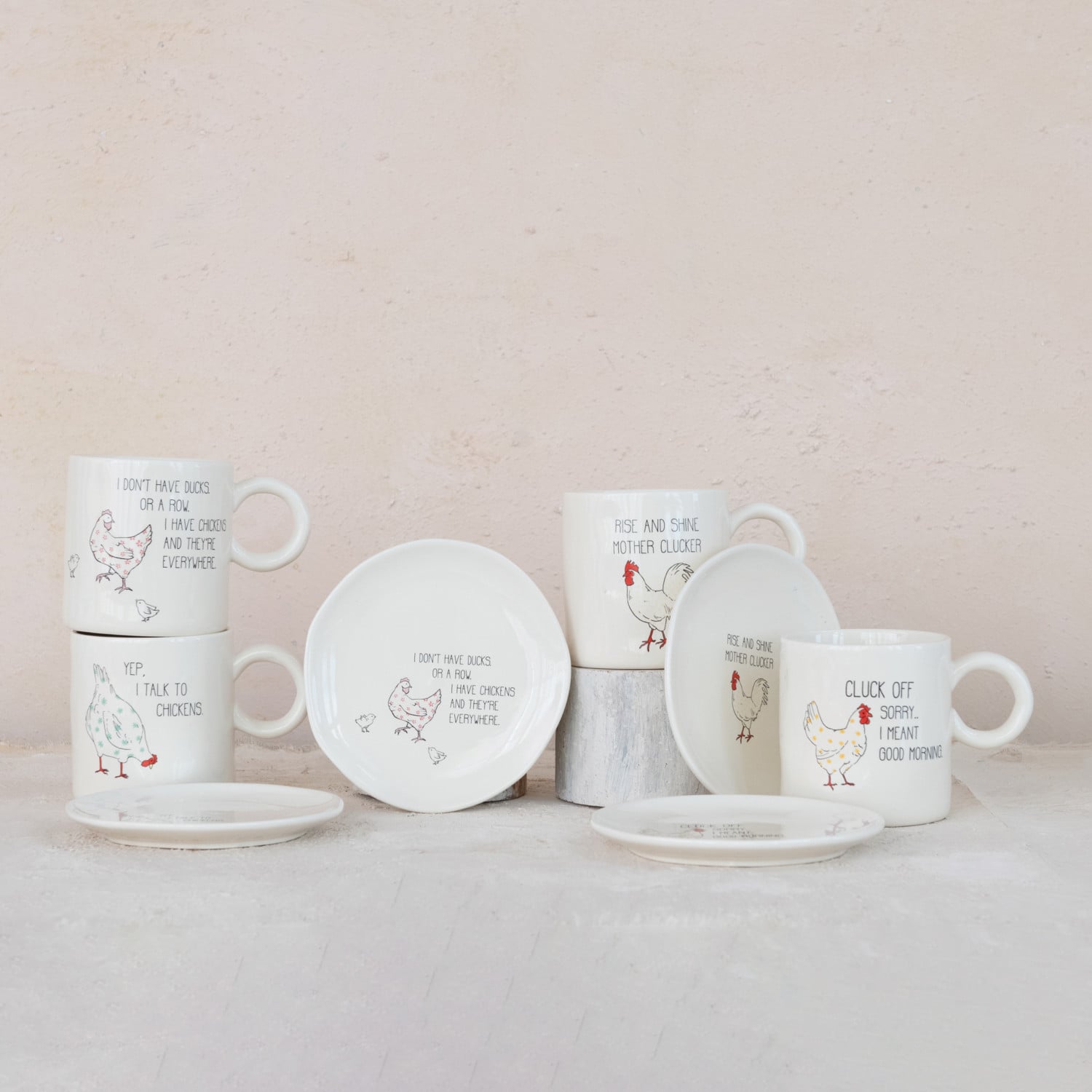 Charming Chicken Stoneware Mug