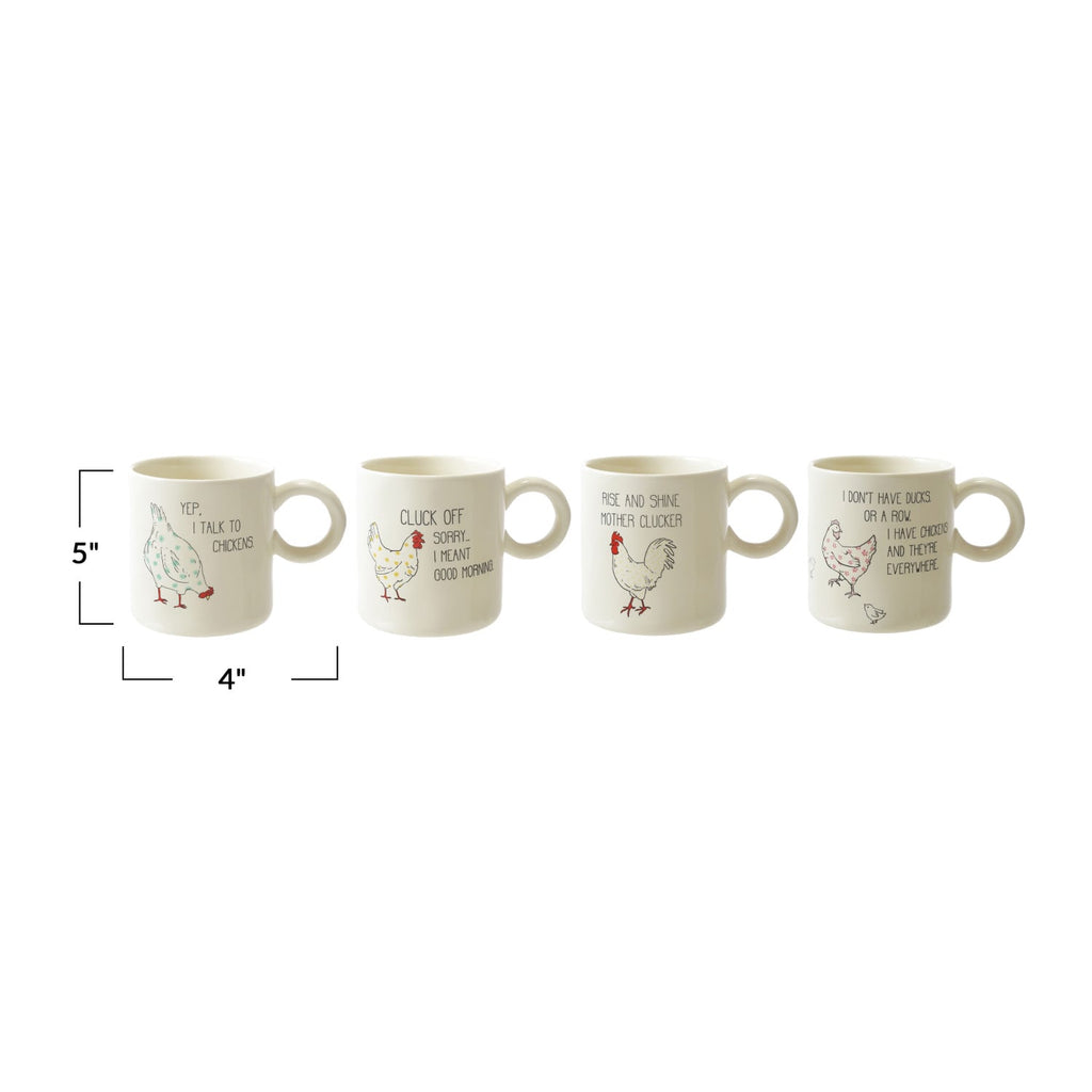 Charming Chicken Stoneware Mug