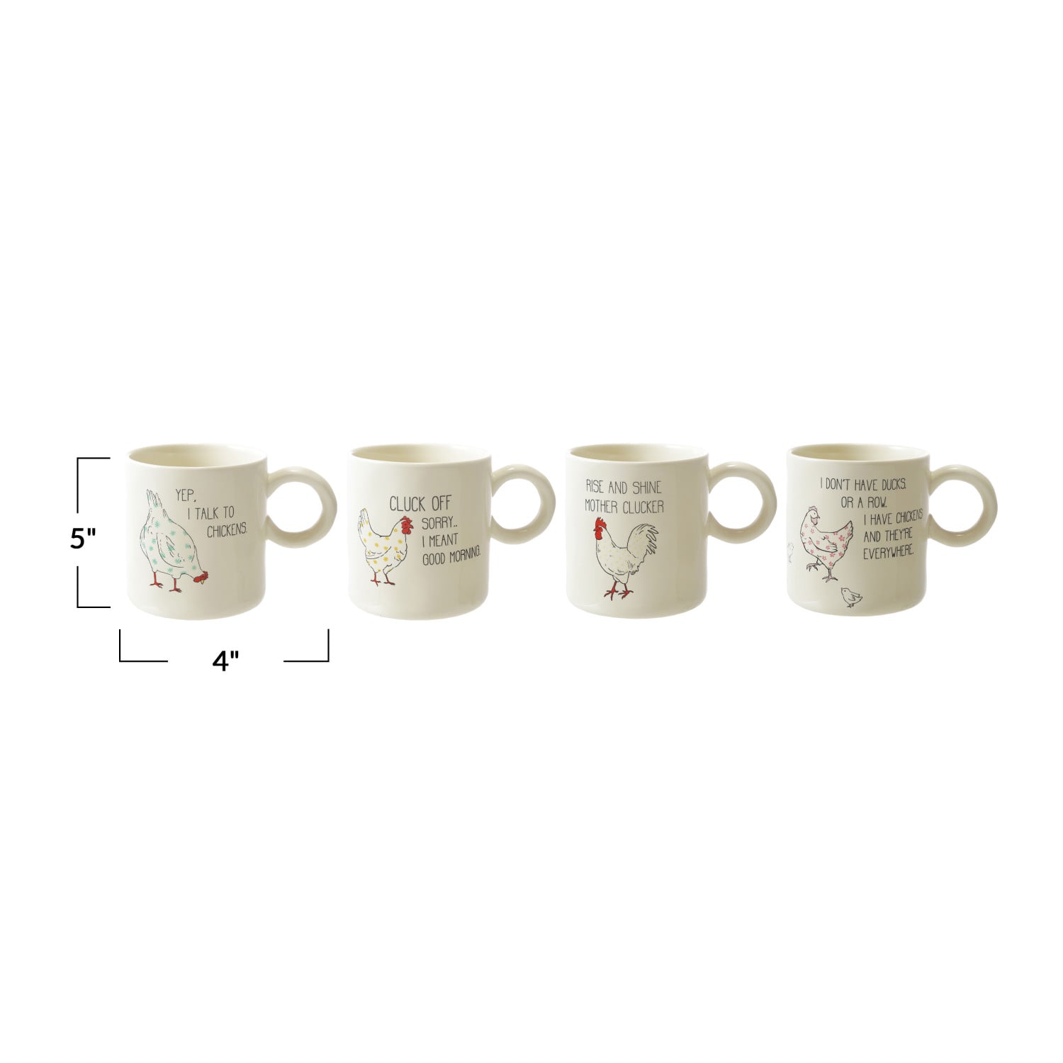 Charming Chicken Stoneware Mug