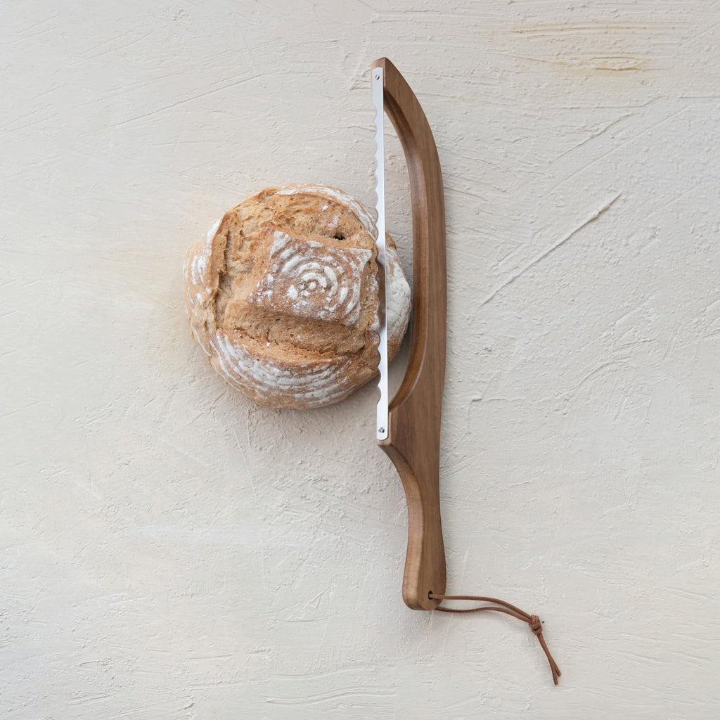 Classic Wooden Bread Bow Knife