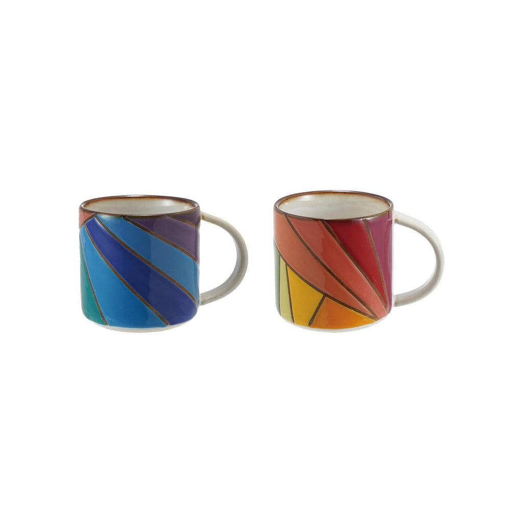 Hand-Painted Multicolor Ceramic Mug
