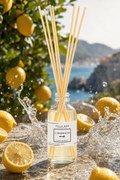 Villa Rue Limonata reed diffuser — themed scene