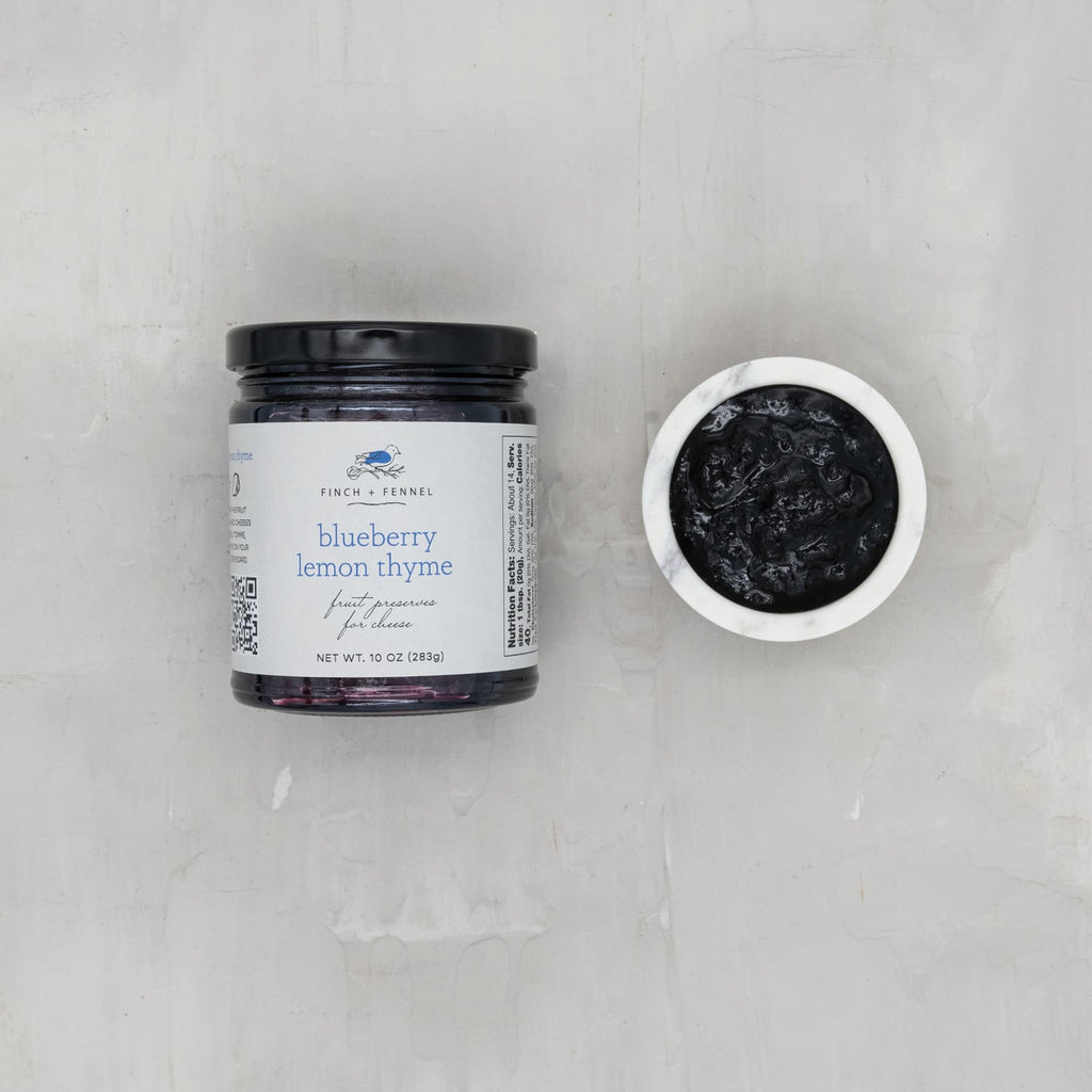 Blueberry Lemon Thyme Cheese Pairing Preserves