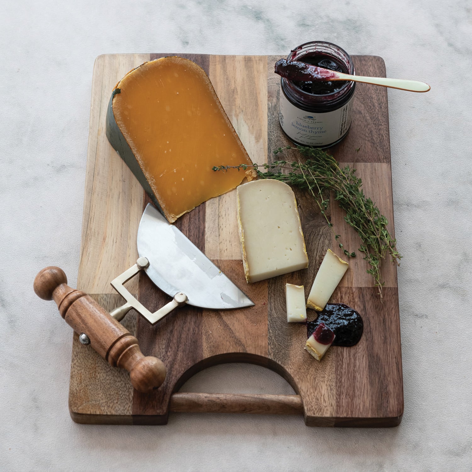 Blueberry Lemon Thyme Cheese Pairing Preserves