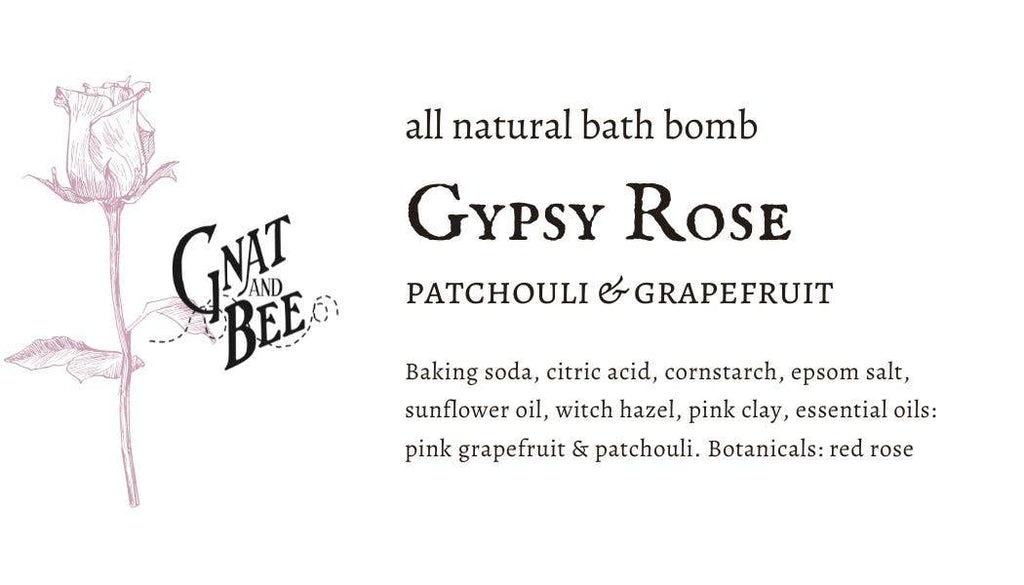 Gnat and Bee Gypsy Rose Natural Bath Bomb