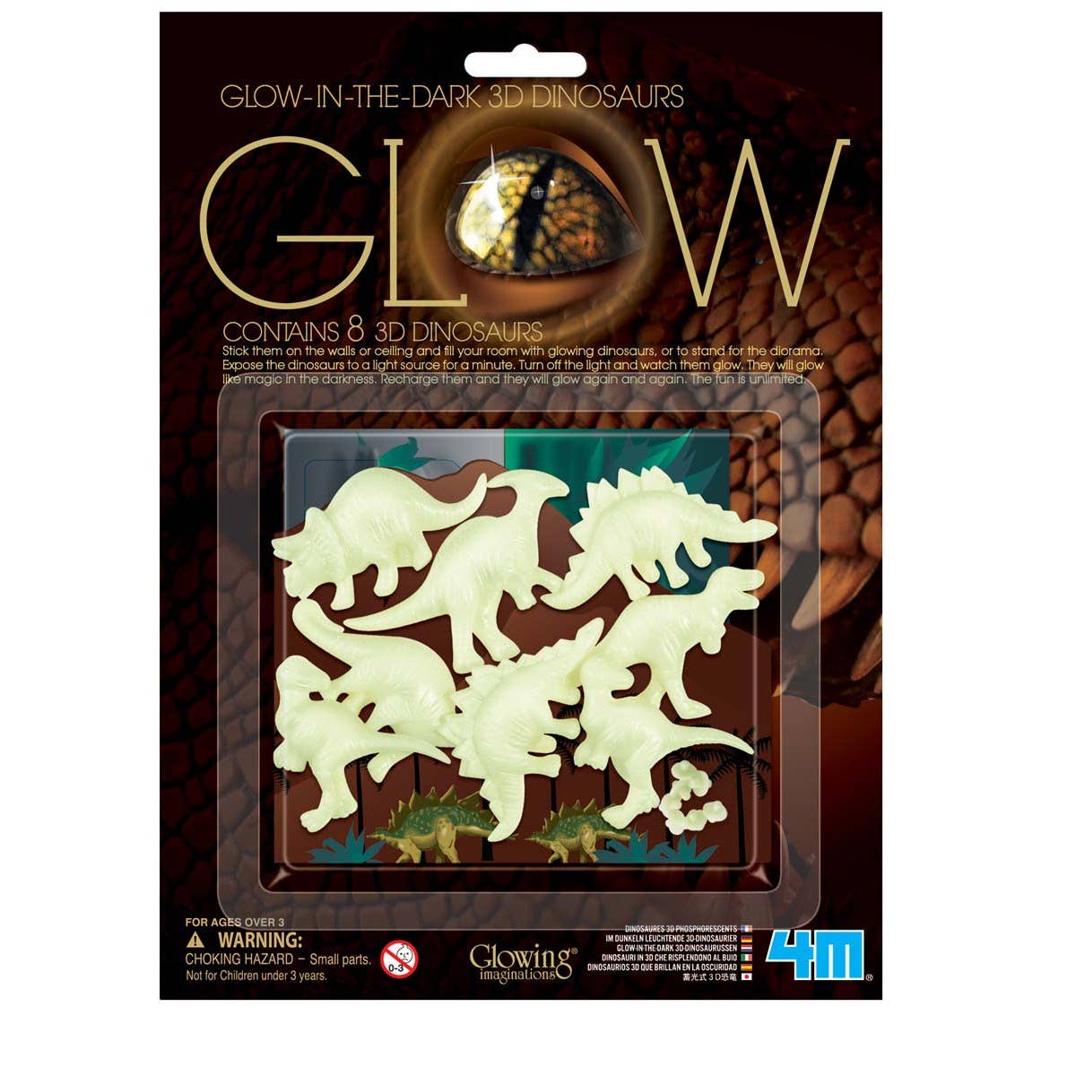 Toysmith Glow 3D Dinosaur Diorama