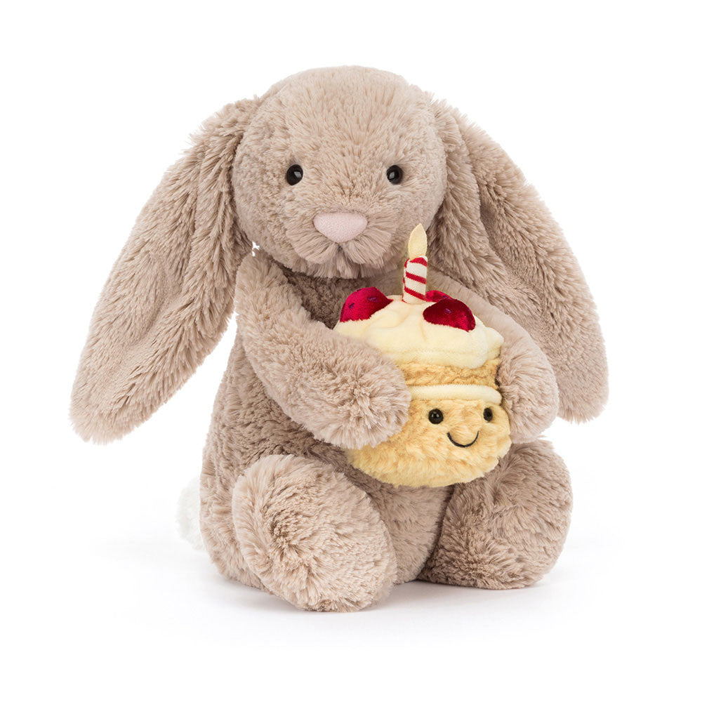 Jellycat Beige Bunny Birthday -