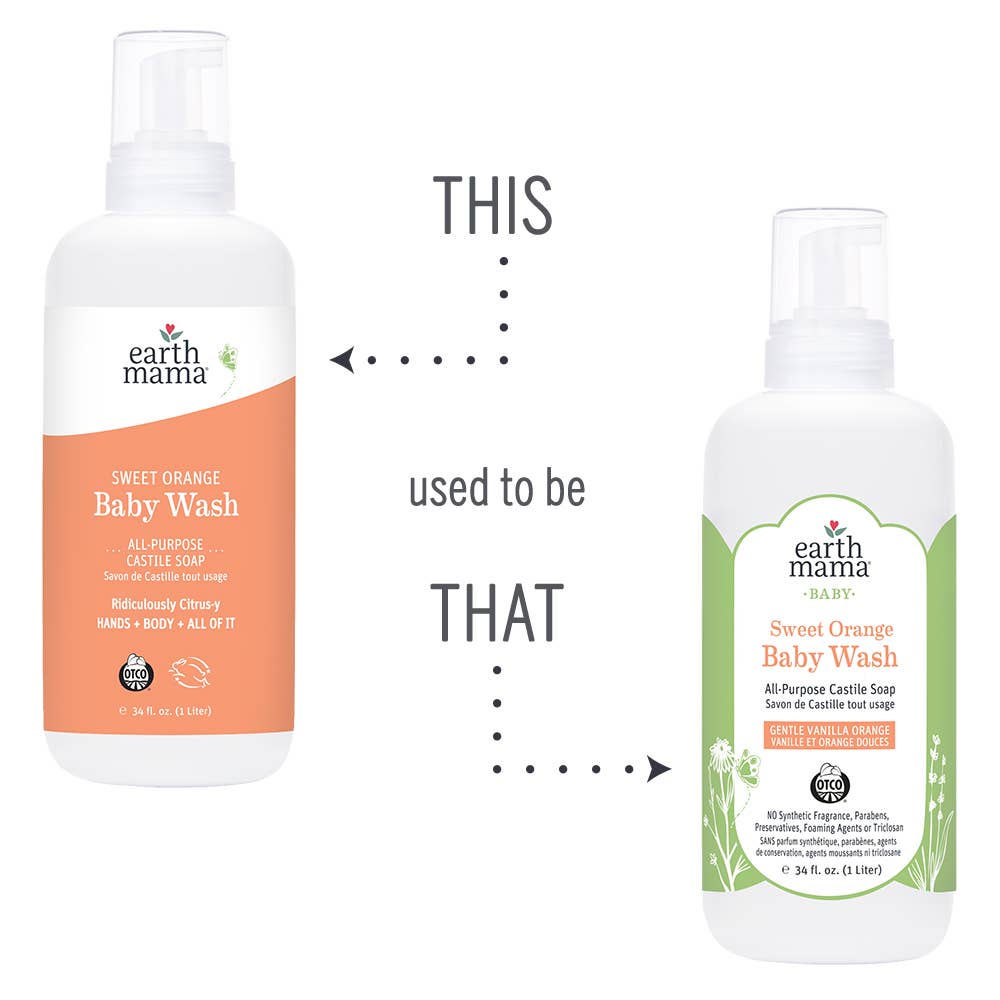 Earth Mama Sweet Orange Baby Wash