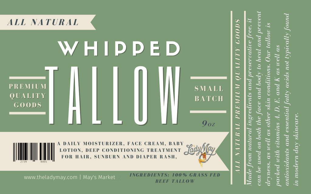 Lady May Tallow All Natural Whipped Tallow Moisturizer