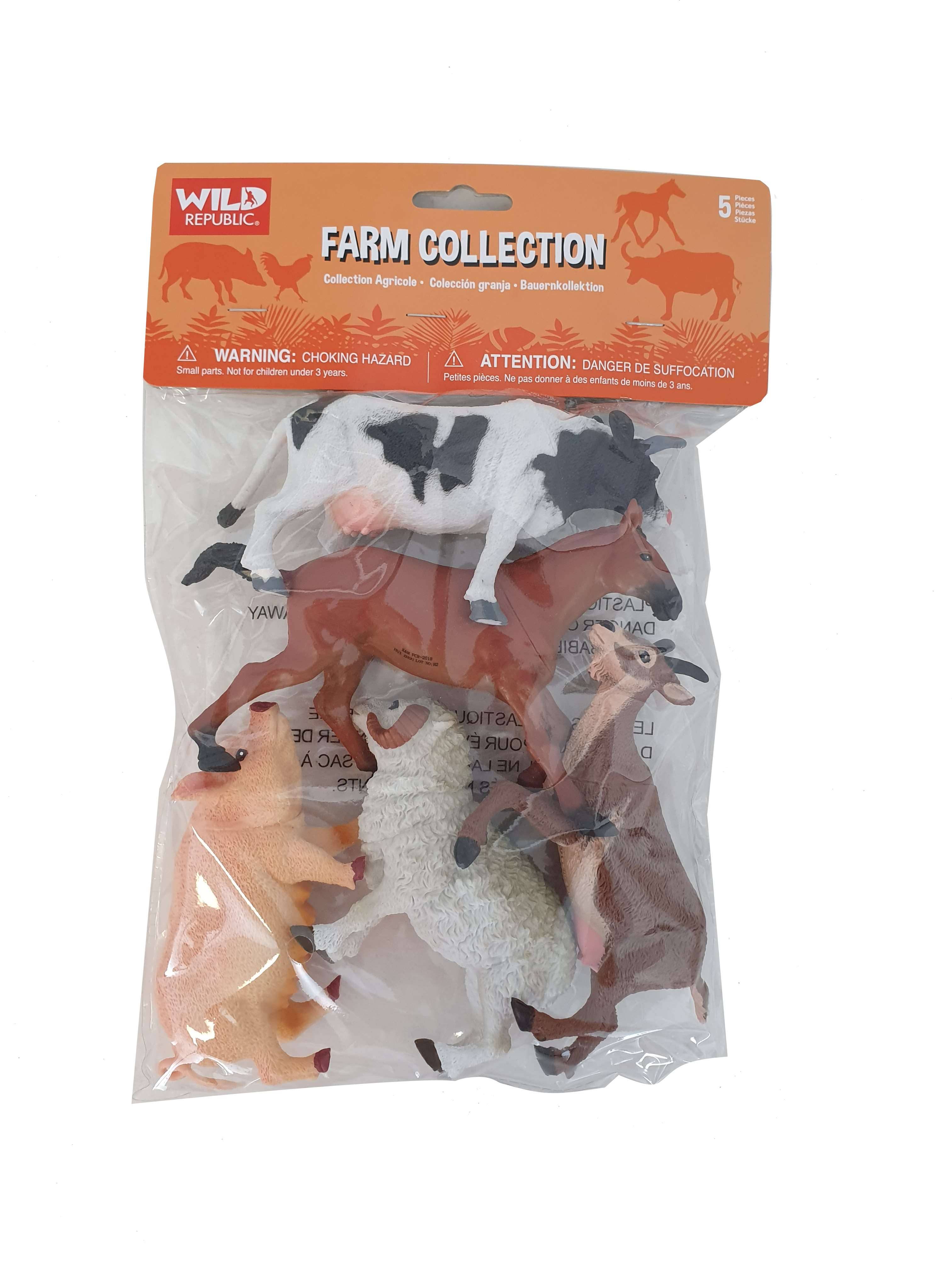 Wild Republic Farm Animal Playset — Polybag Collection