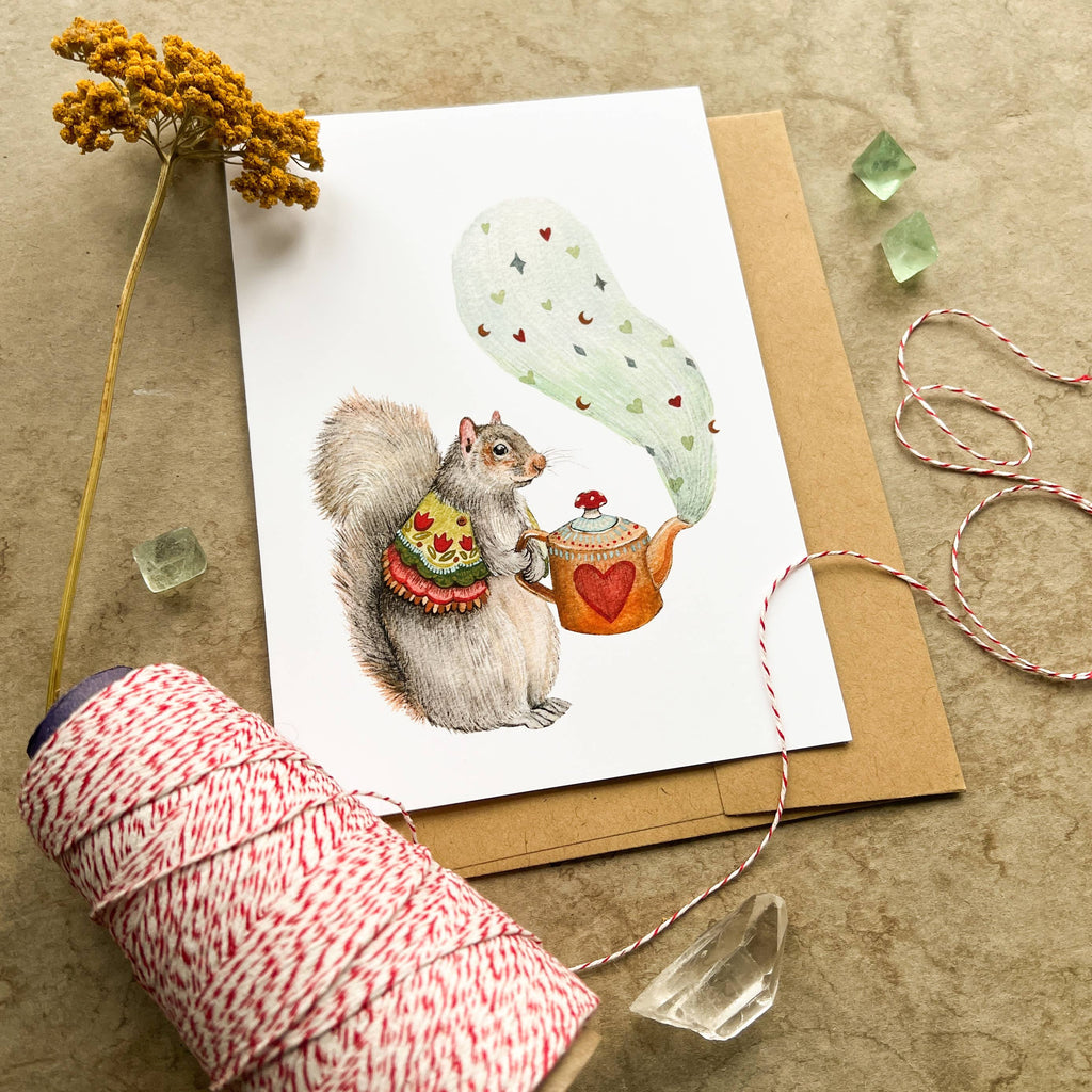 Polanshek of the Hills “Tea for Two” Greeting Card