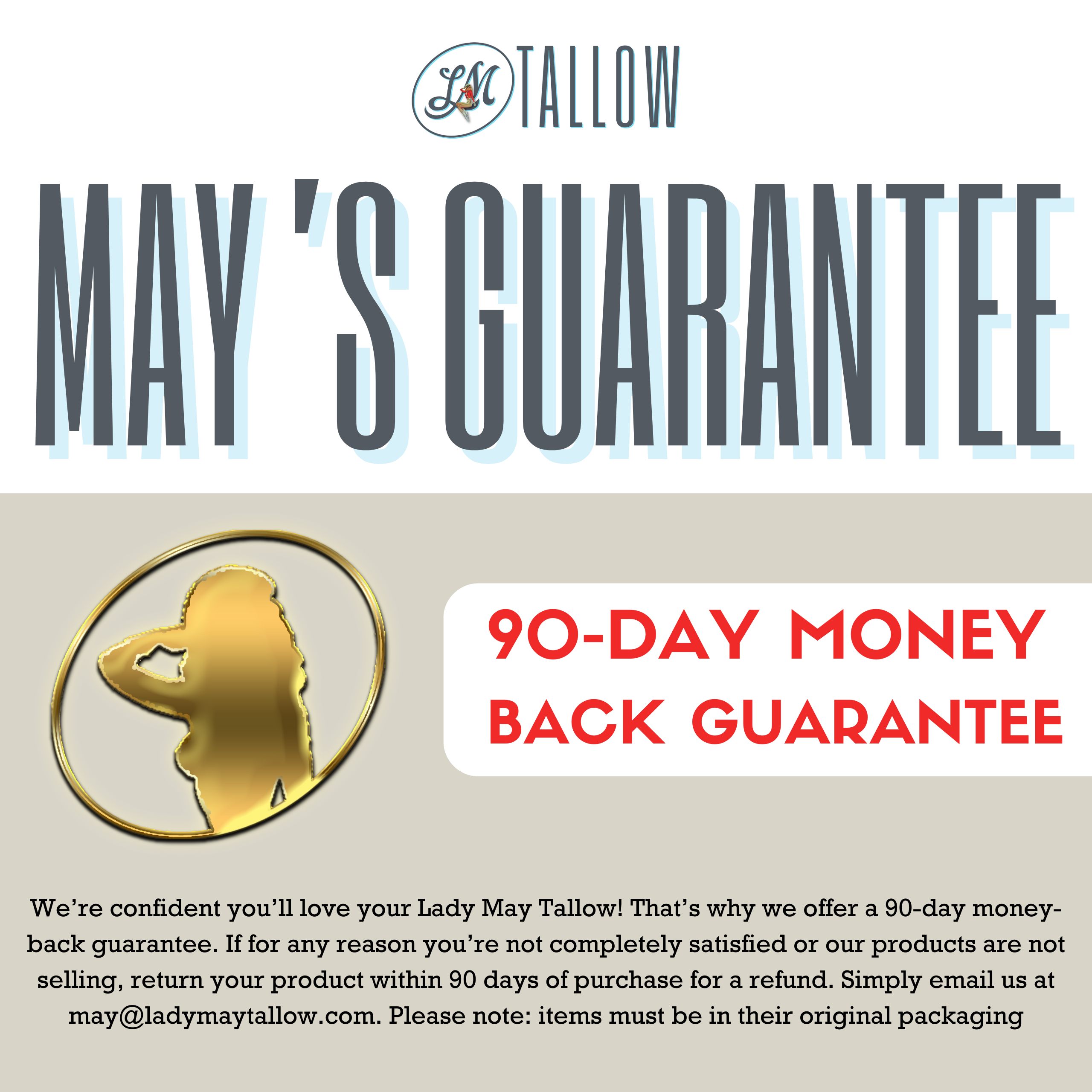 Lady May Tallow Lavender Whipped Tallow Moisturizer, 2oz