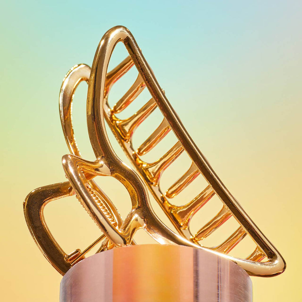 Kitsch Open Shape Claw Clip — Gold