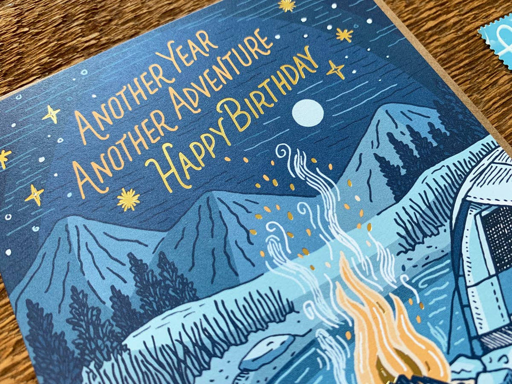 Noteworthy Paper & Press Campfire Adventure Birthday Greeting Card