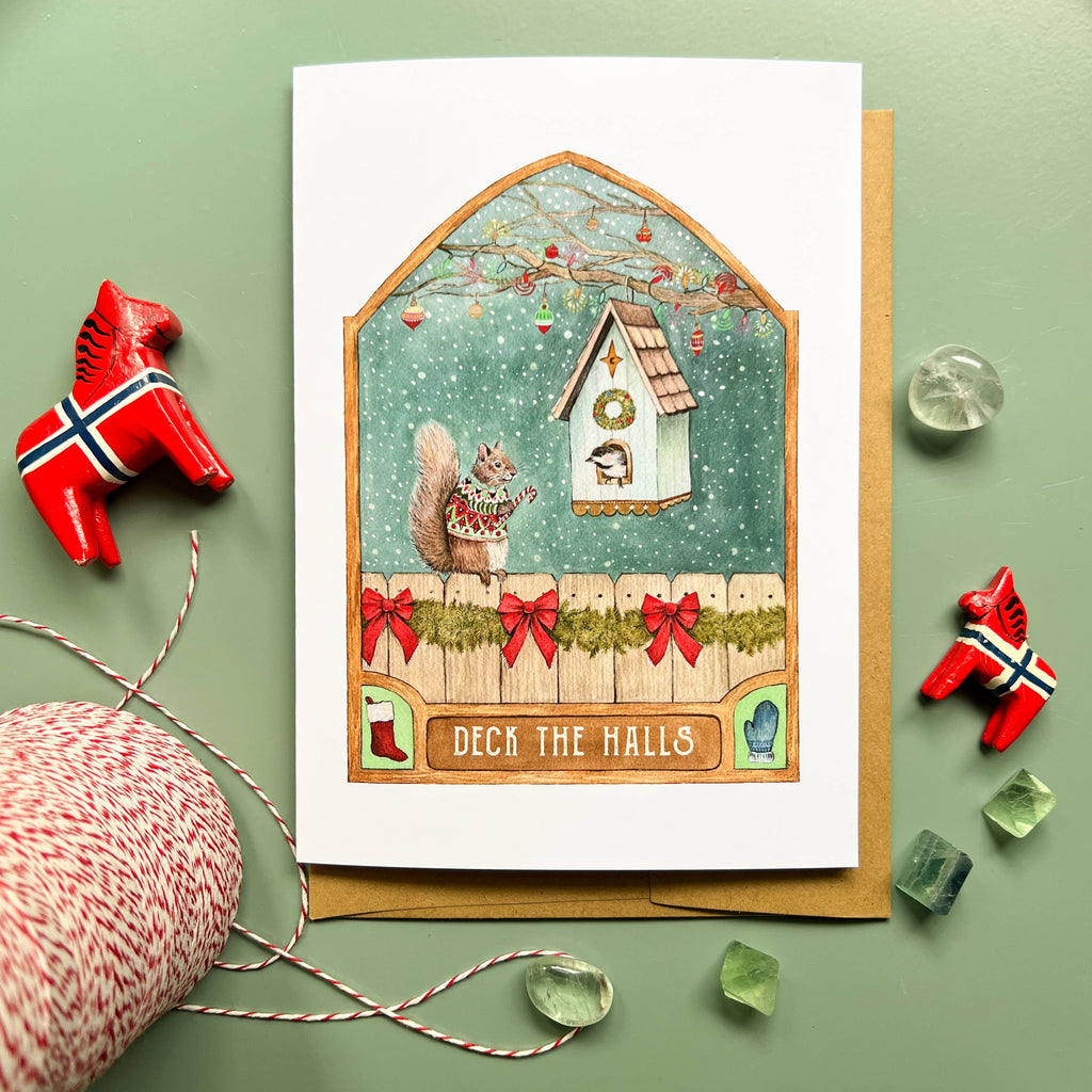 Polanshek of the Hills “Deck the Halls” Greeting Card