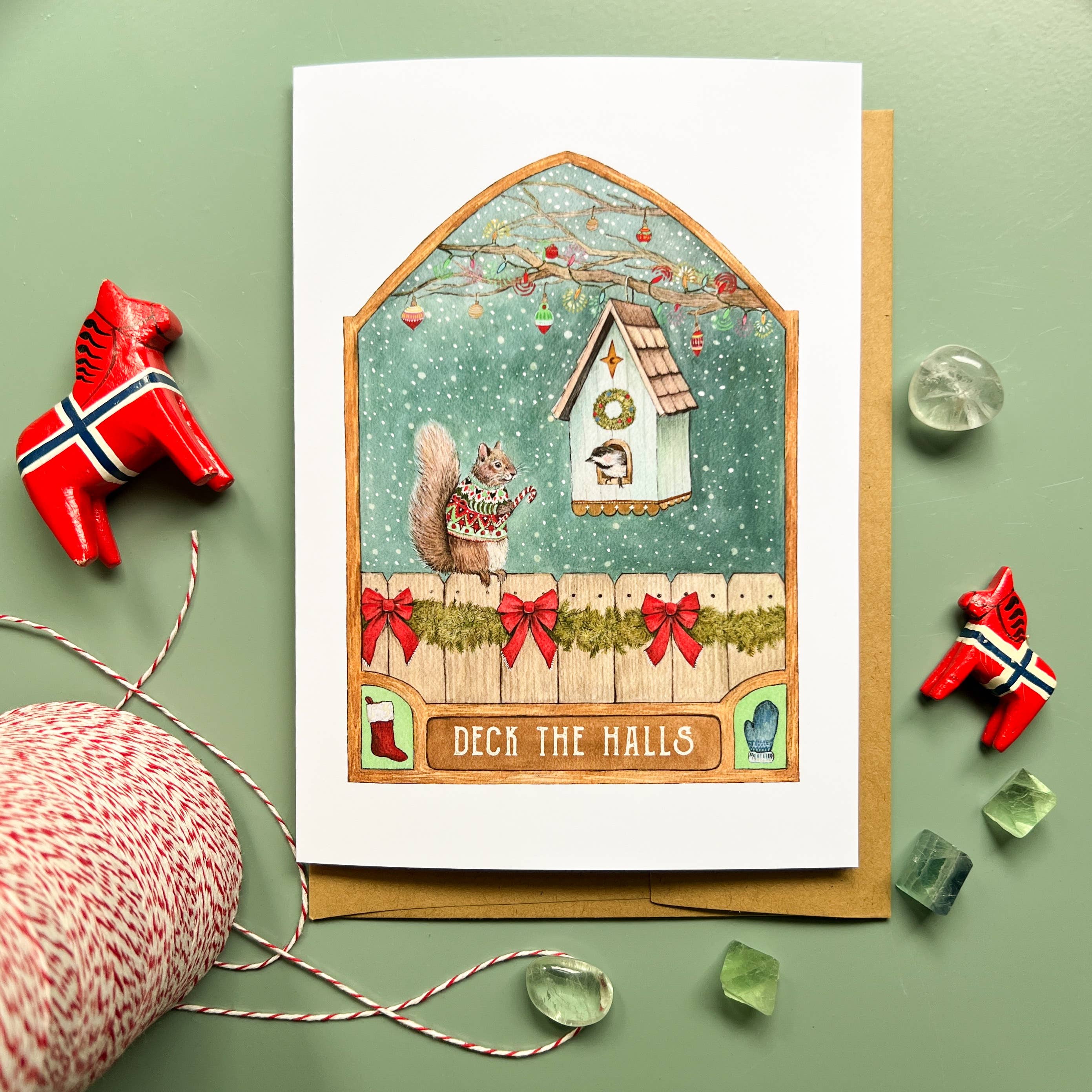 Polanshek of the Hills “Deck the Halls” Greeting Card
