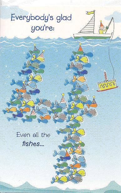 Birthday Balloons Age 4 Card for Boys
