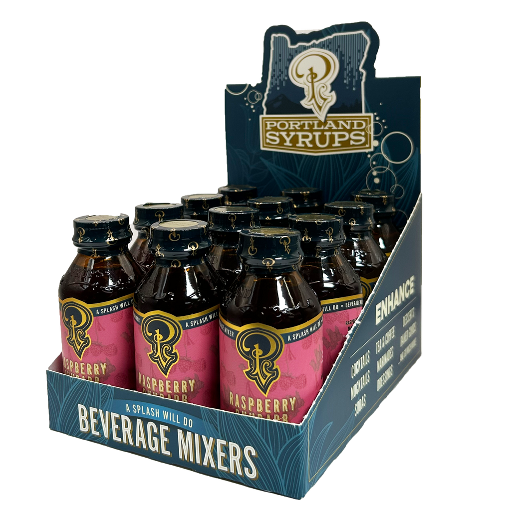 Portland Syrups Raspberry Rhubarb Craft Syrup — 3.4oz Bottle