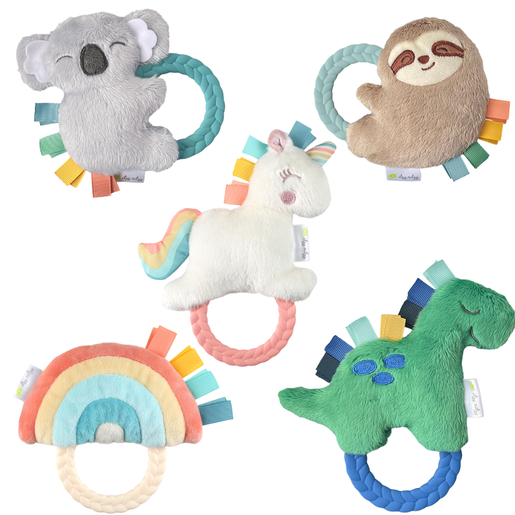 Itzy Ritzy Plush Rattle Pal with Teether
