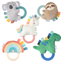 Itzy Ritzy Plush Rattle Pal with Teether