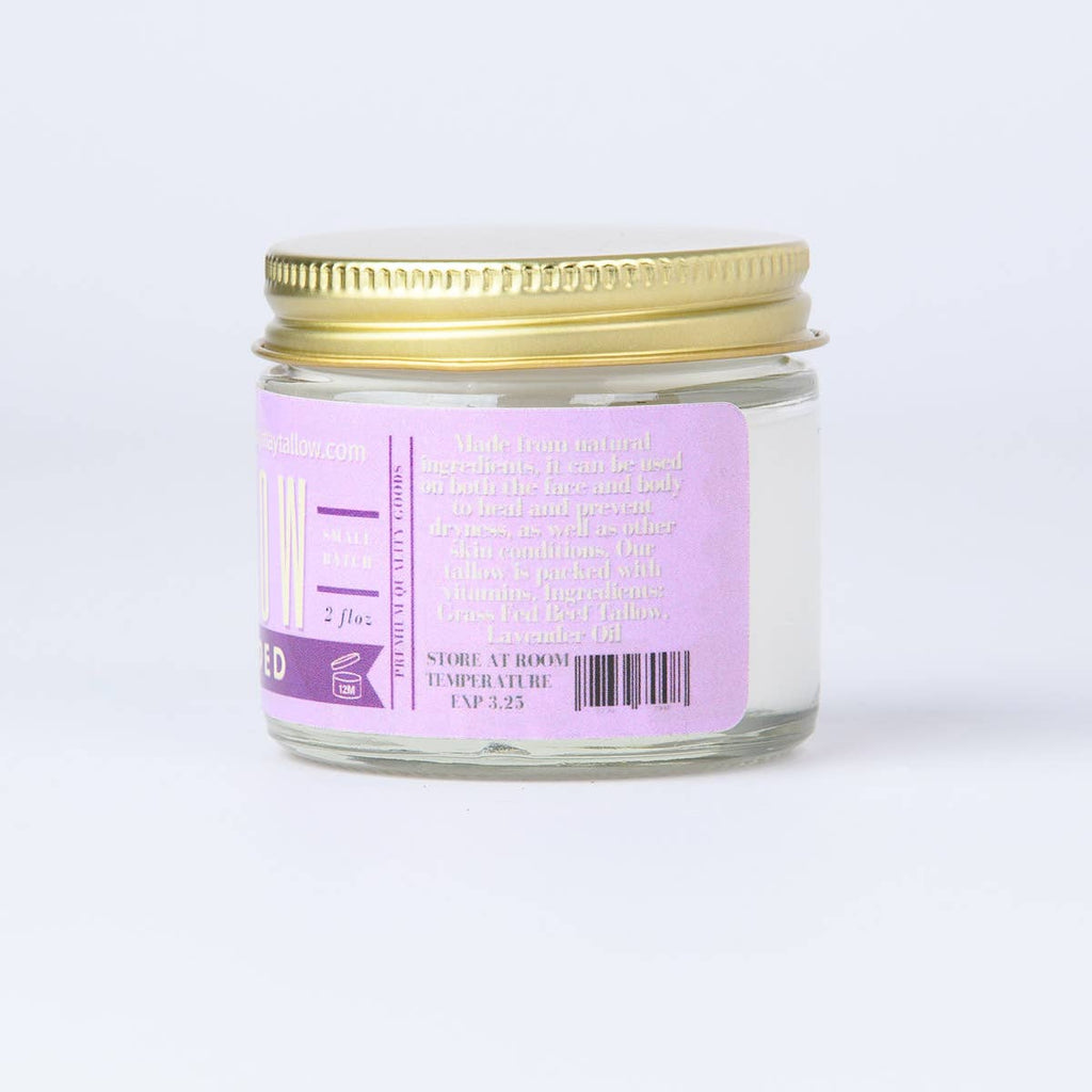 Lady May Tallow Lavender Whipped Tallow Moisturizer, 2oz
