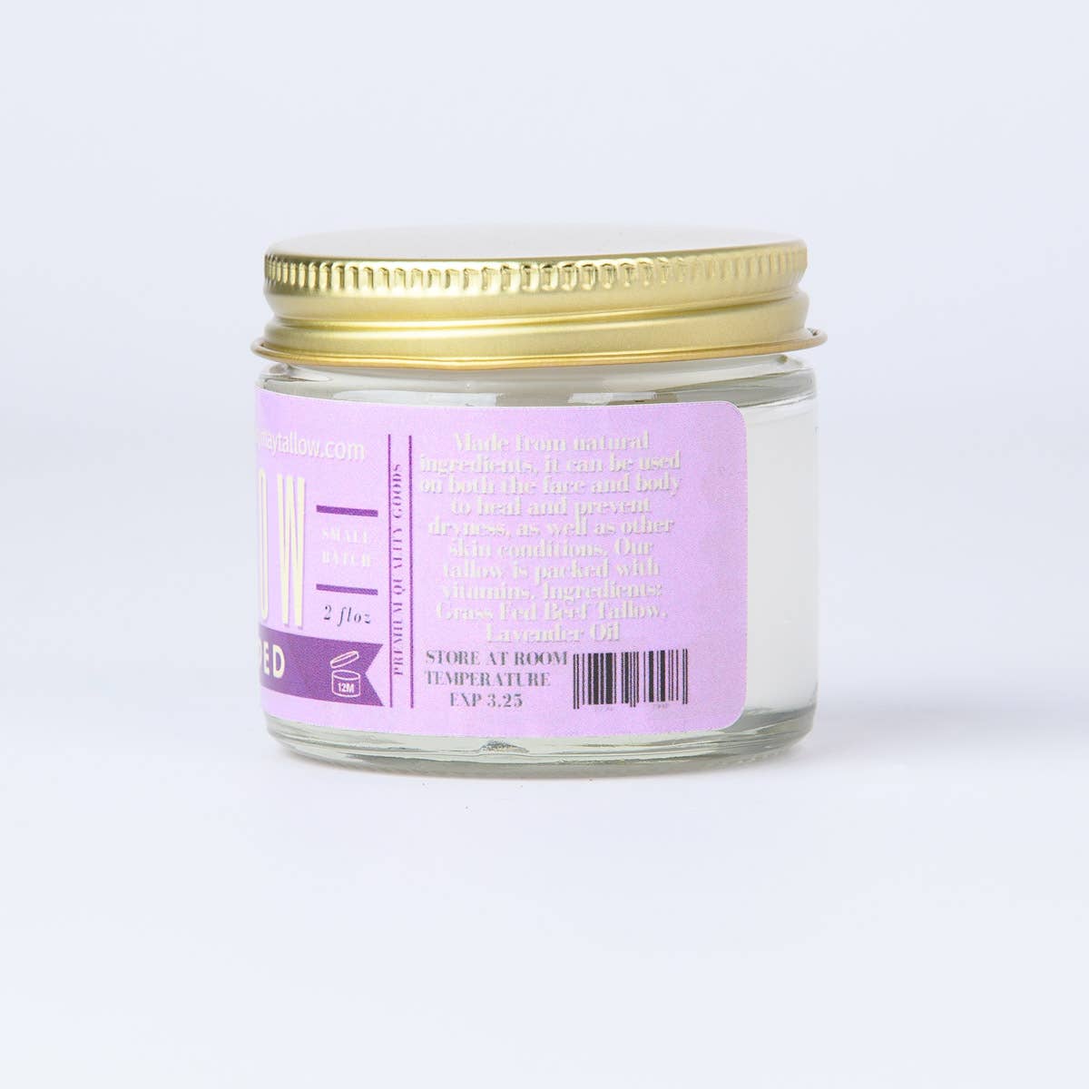 Lady May Tallow Lavender Whipped Tallow Moisturizer, 2oz