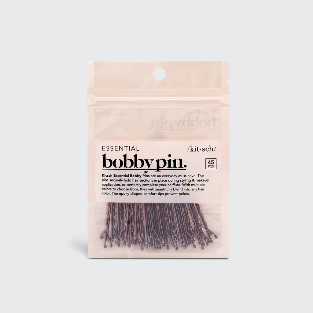 Kitsch Essential Bobby Pins 45pc — Brown