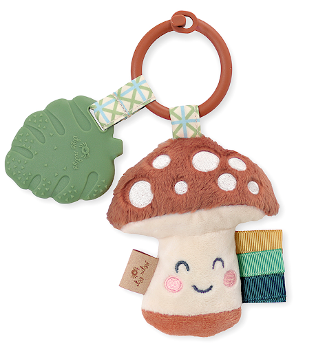 Itzy Ritzy Plush Pal Teether - Dino, Mushroom, Rainbow