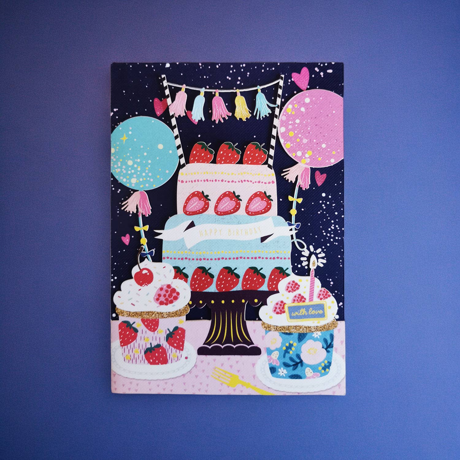 Notes & Queries Birthday Card — Cake