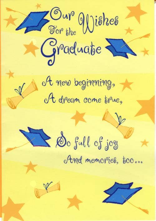 Warm Wishes Graduation Card