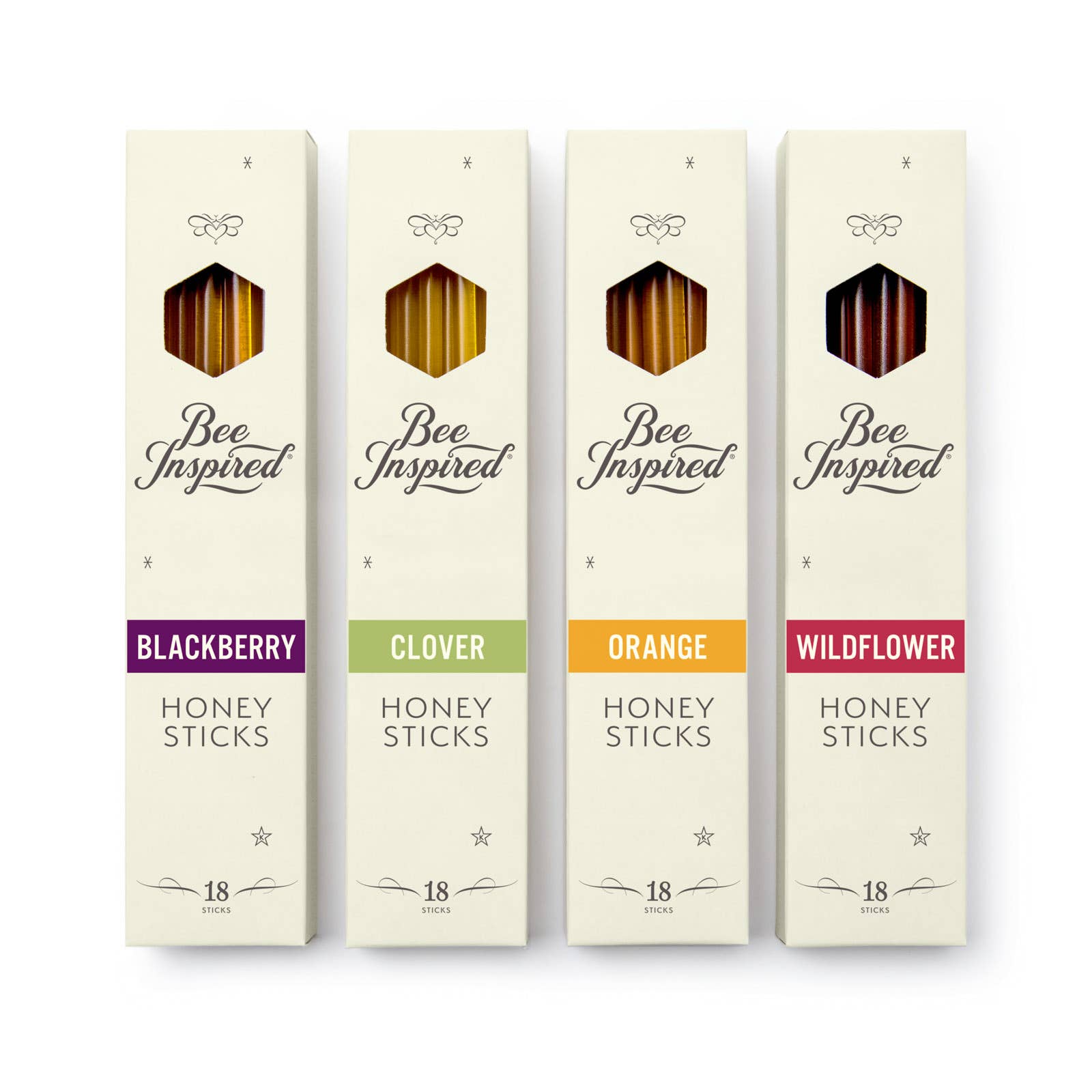 Pure Raw Honey Sticks Gift Box