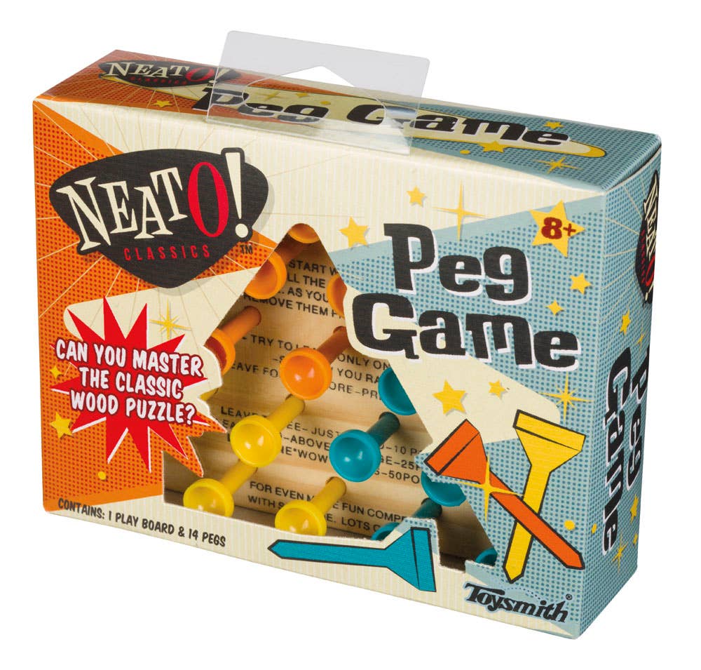 Toysmith Neato! Classic Wooden Peg Game