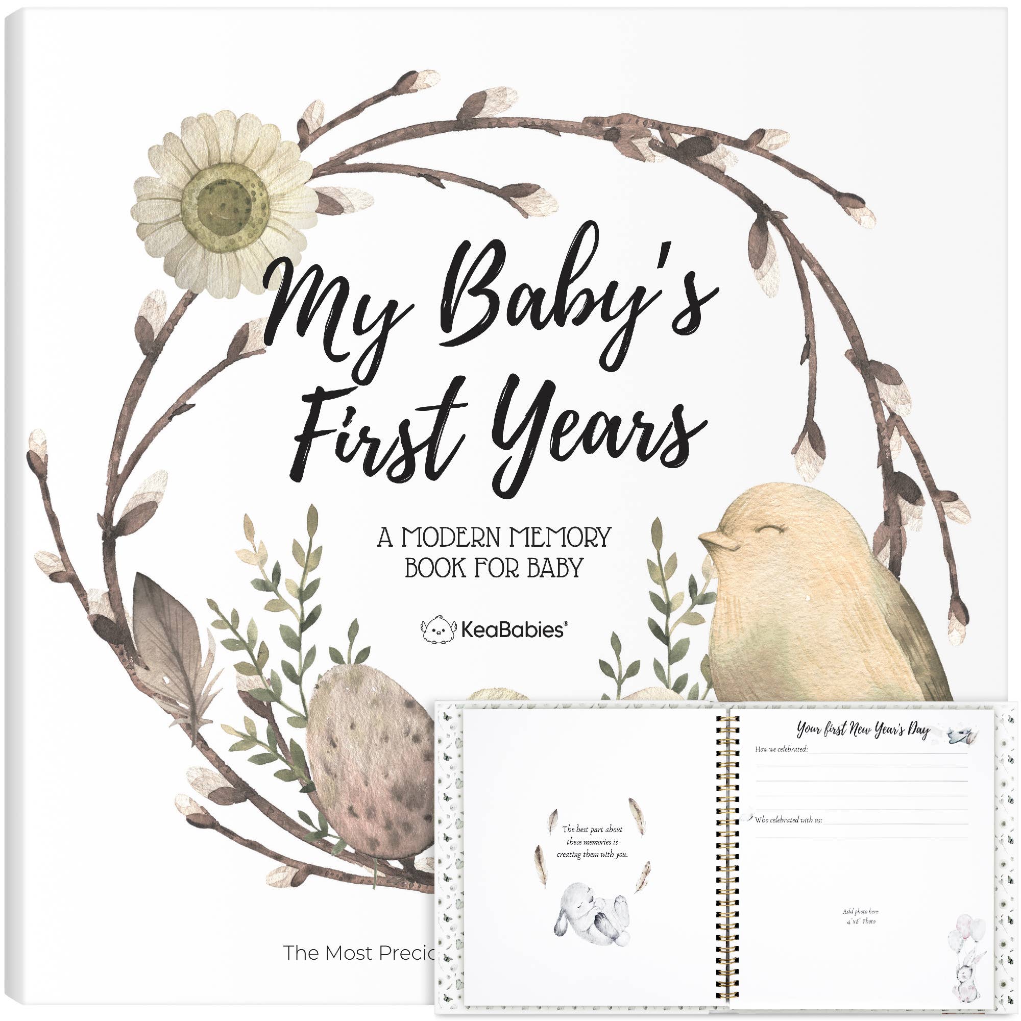 KeaBabies Wonderland Baby Memory Book — First Years Keepsake Journal