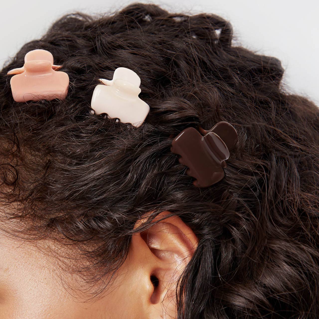 Kitsch Mini Cloud Claw Clips — Rosewood (8-Pack Set)