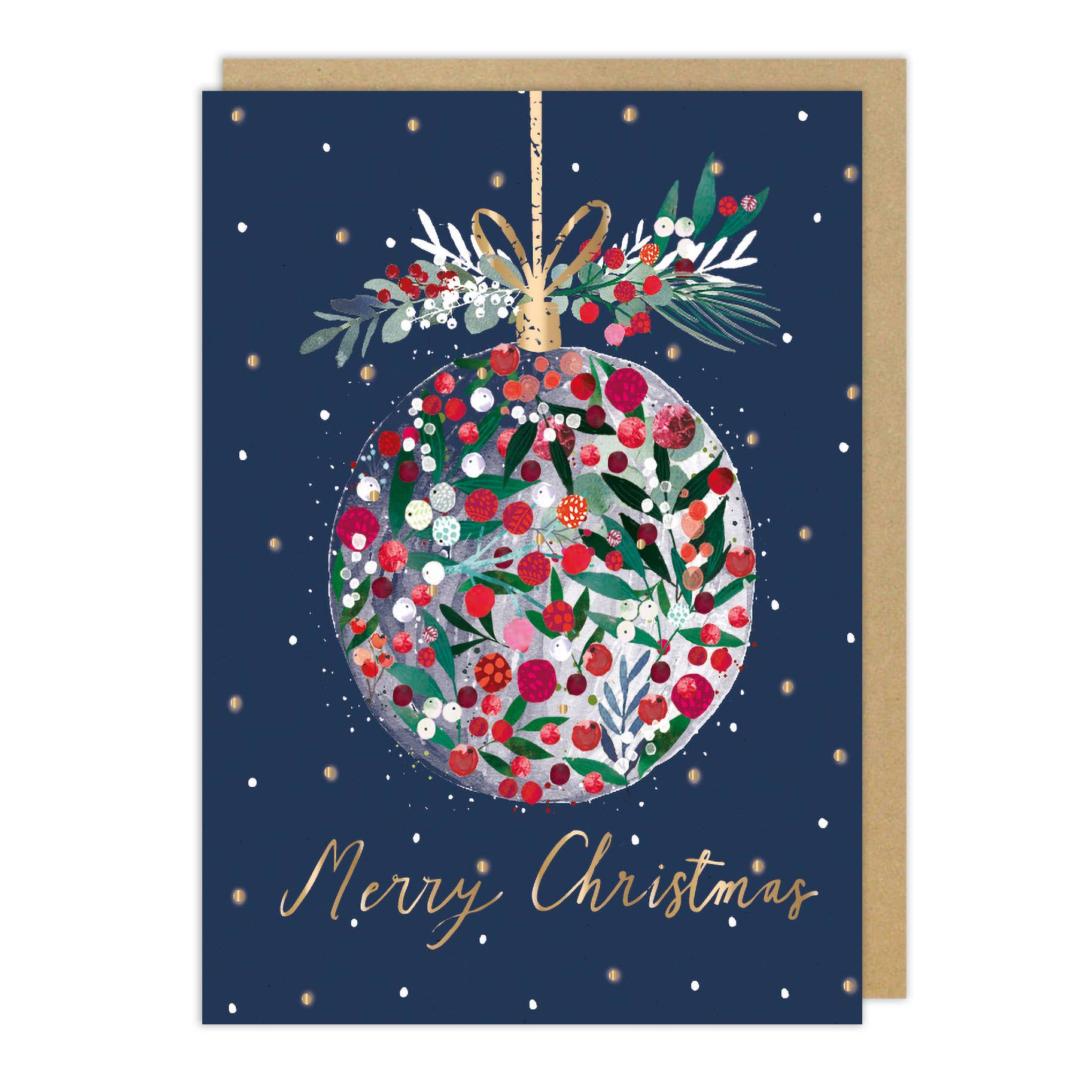 Notes & Queries Christmas Boxed Cards — Round Ornaments