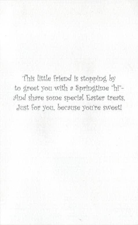 Baby's First Easter Card with Bunny Motif