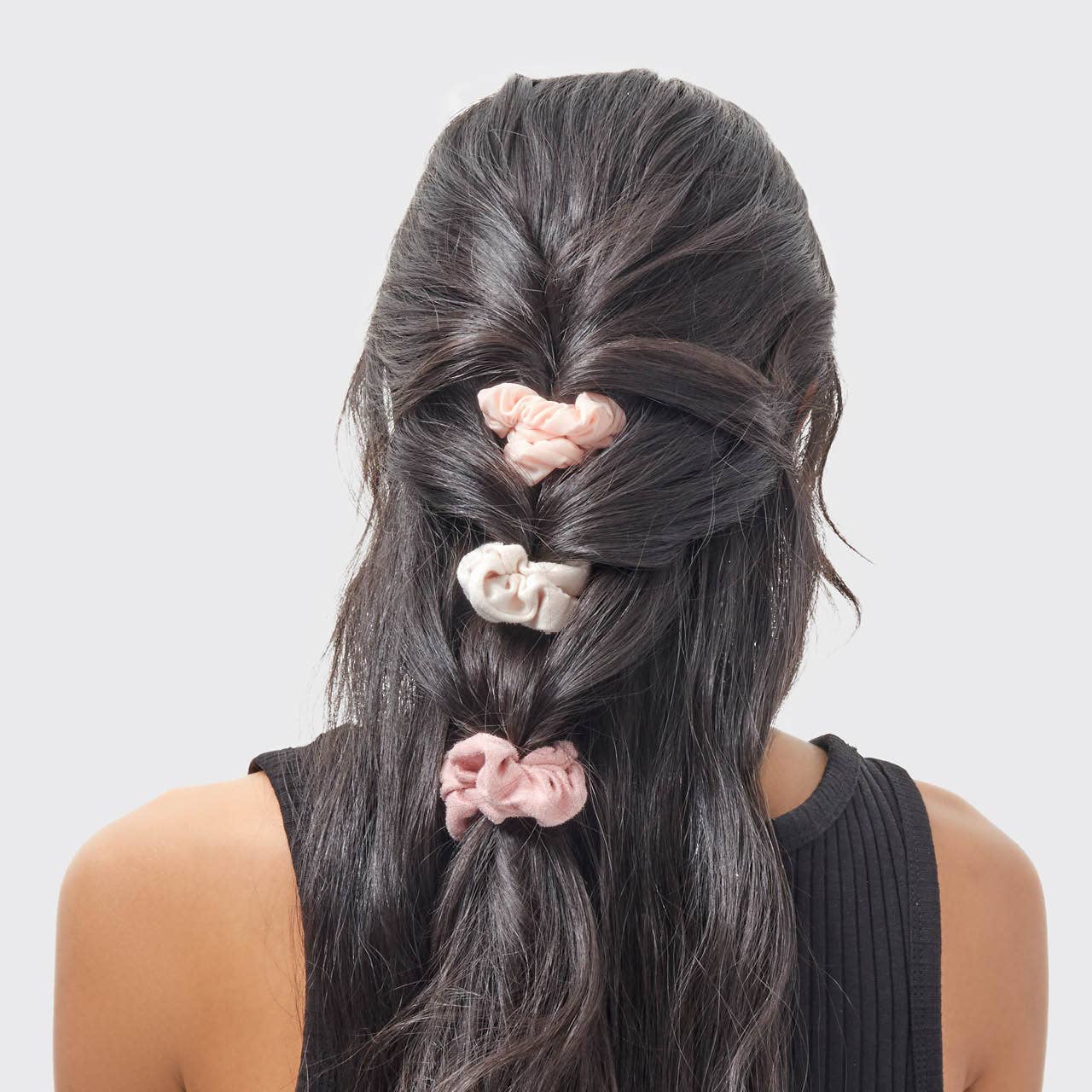 Kitsch Textured Scrunchies — Terracotta (5-Pack Set)