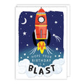 Notes & Queries Birthday Card — Rocket