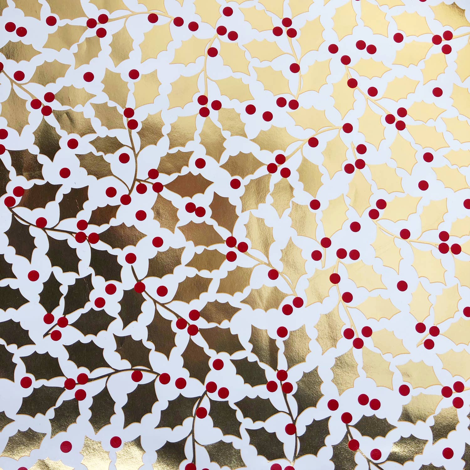 Jillson & Roberts Elegant Holly Jumbo Wrapping Paper