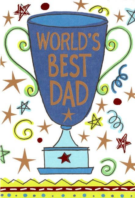 World's Best Dad Father's Day Card