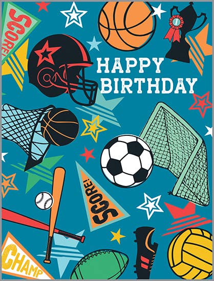 Gina B Birthday Card — Sports