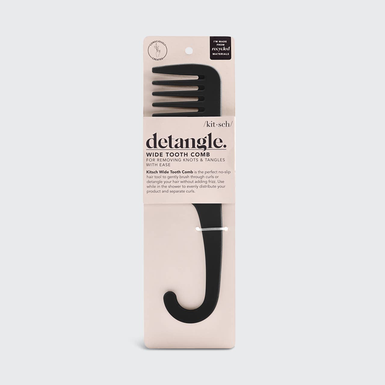 Kitsch Wide Tooth Comb — Recycled Plastic