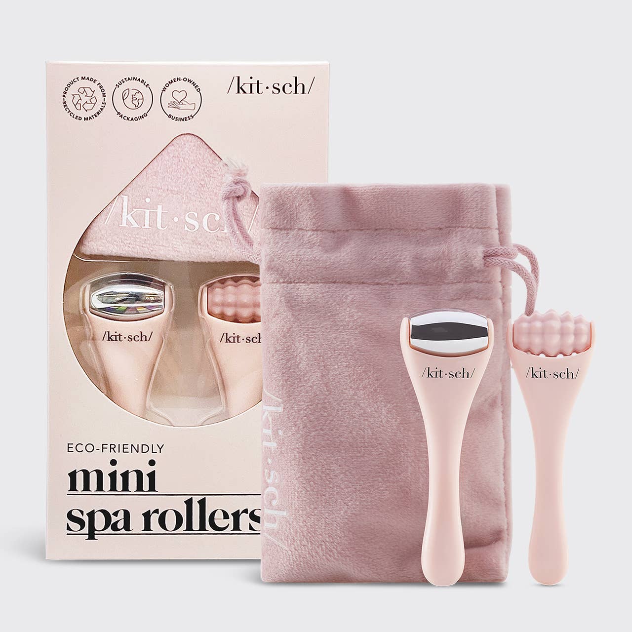 Kitsch Mini Spa Rollers — 2-Piece Eye & Face Set