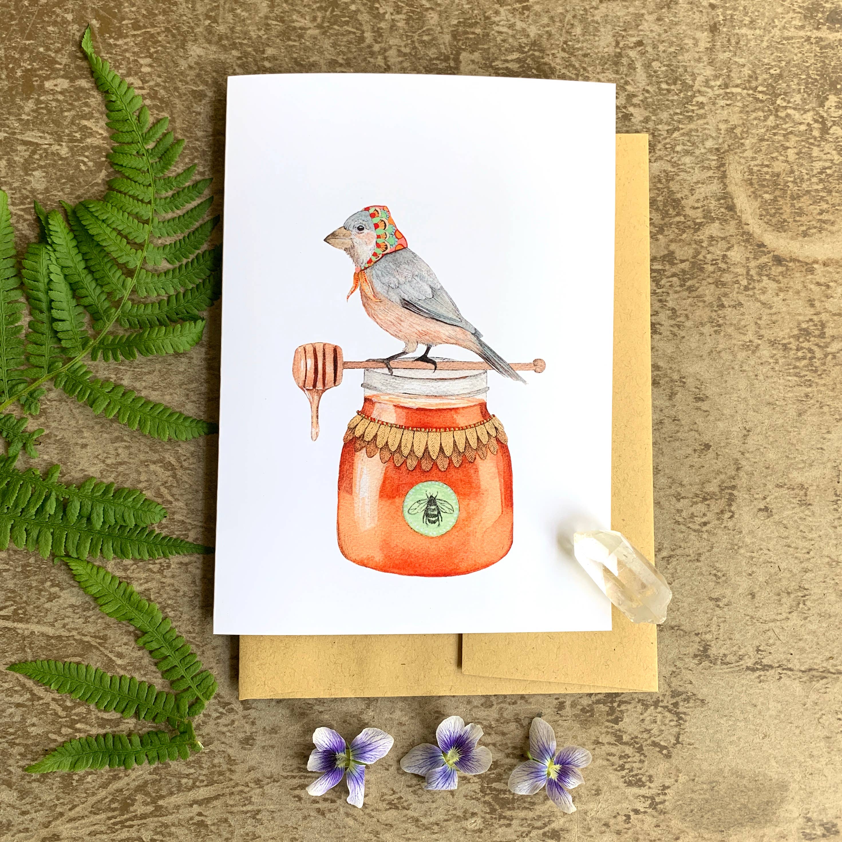 Polanshek of the Hills “Honey Bird” Greeting Card