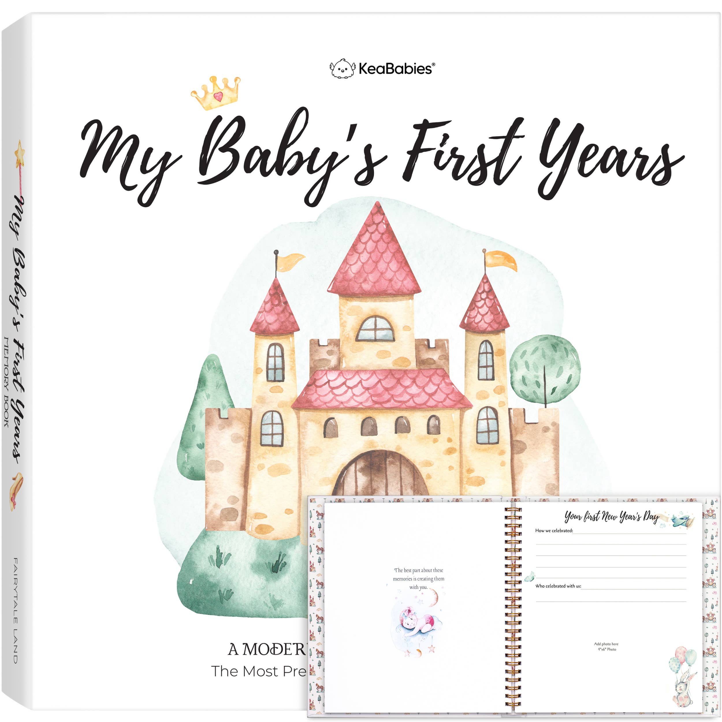 KeaBabies Castle Keepsake Baby Memory Book
