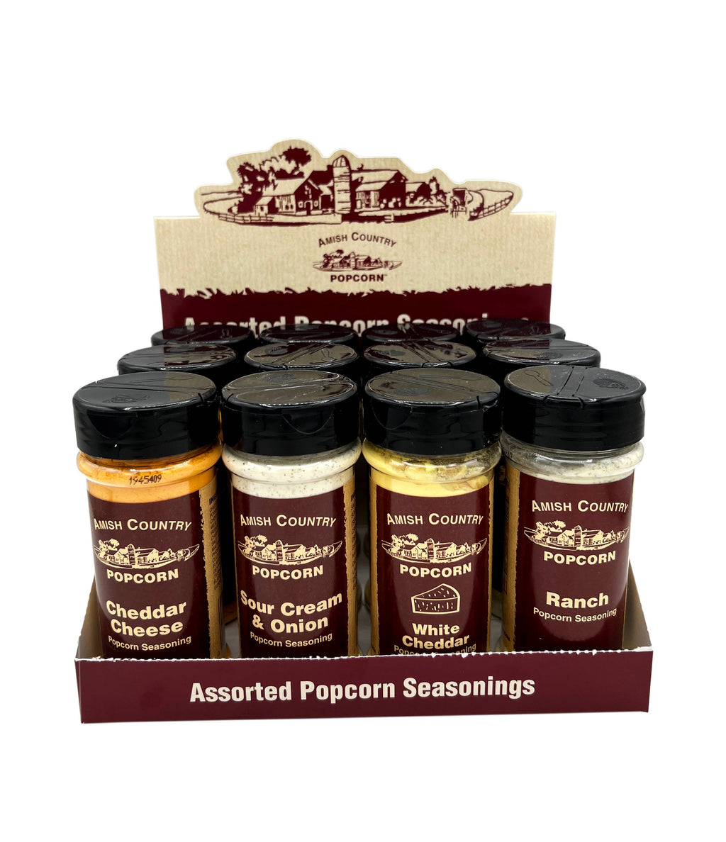 Amish Country Popcorn 12 Pack Mixed Original Seasonings Assorted