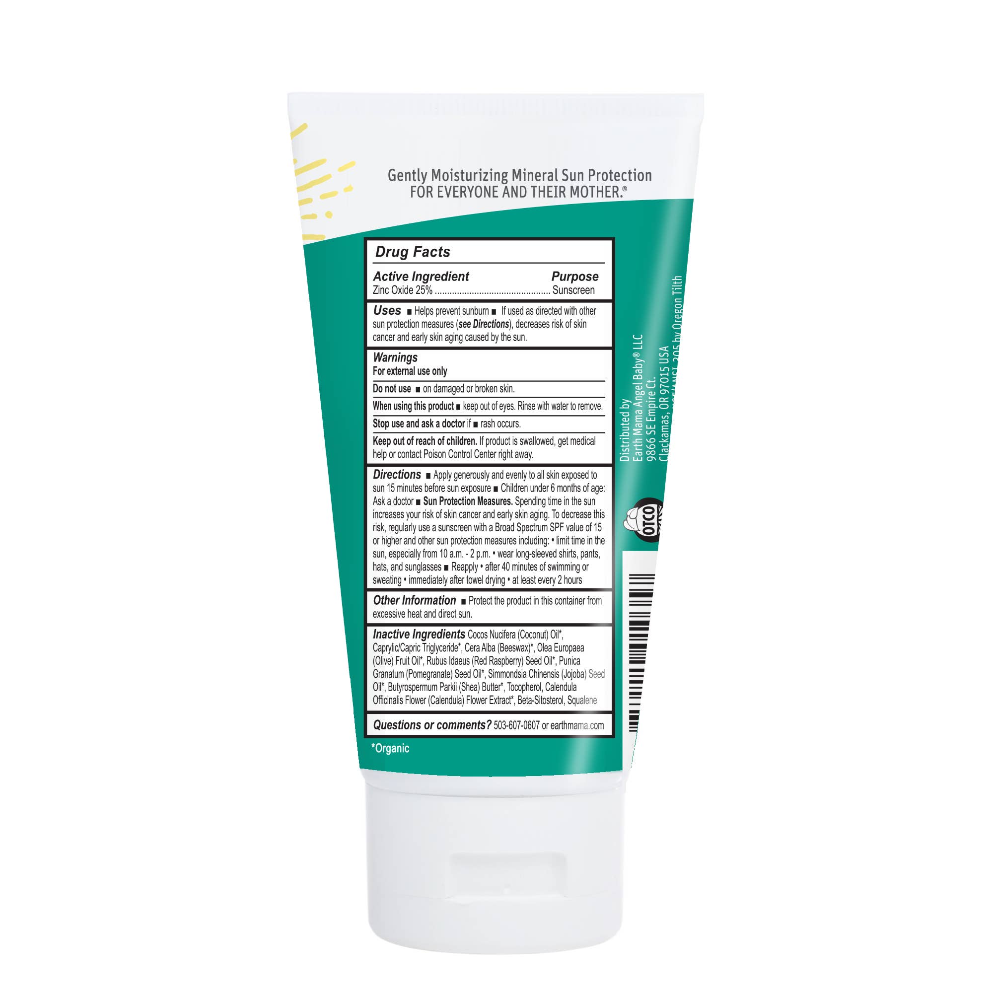 Earth Mama Baby Mineral Sunscreen Lotion SPF 40