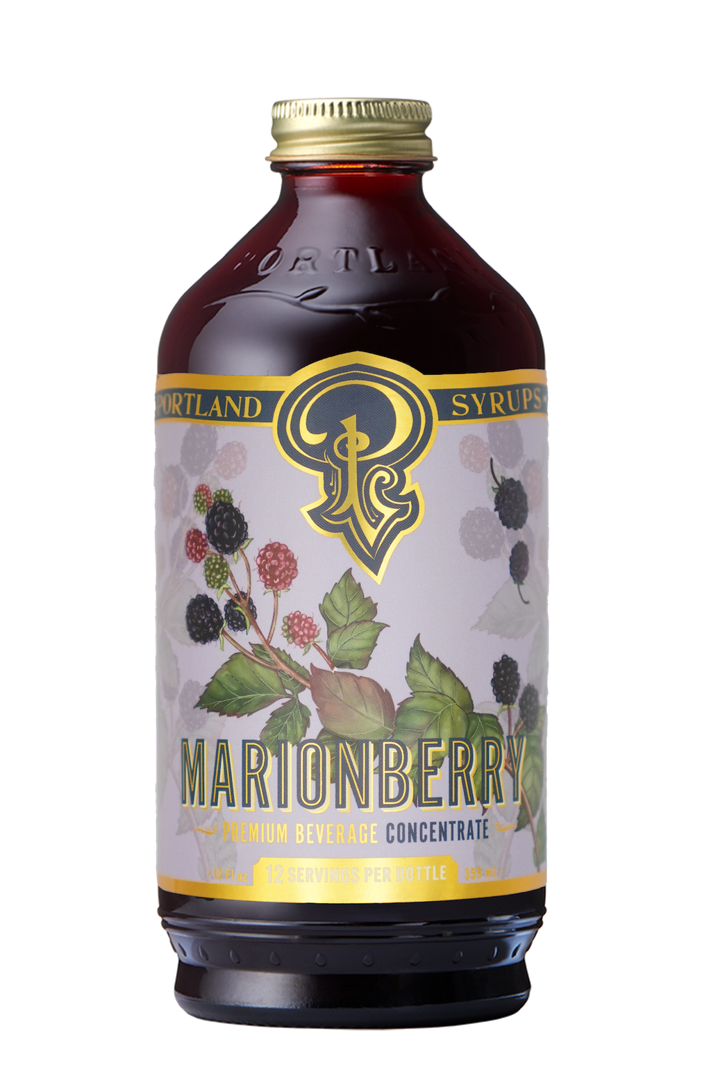 Portland Syrups Marionberry & Blackberry Cocktail Syrup — 12 oz