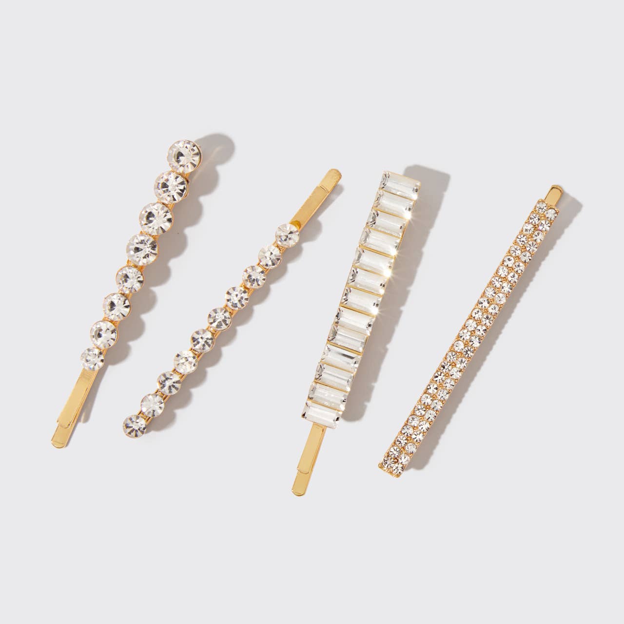 Kitsch Holiday All Dressed Up Rhinestone Bobby Pins 4pc Set