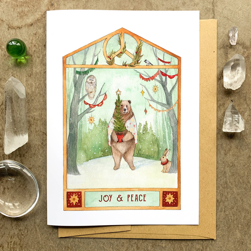 Polanshek of the Hills “Joy & Peace” Greeting Card